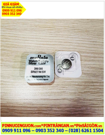 MuRata SR927SW _Pin 395; Pin đồng hồ 1.55v Silver Oxide MuRata SR927SW _Pin 395